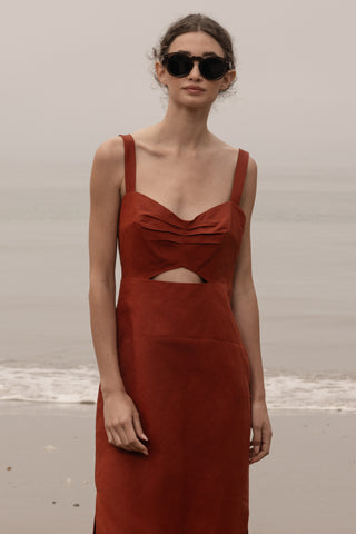 Como Dress - Sienna Silk & Hemp