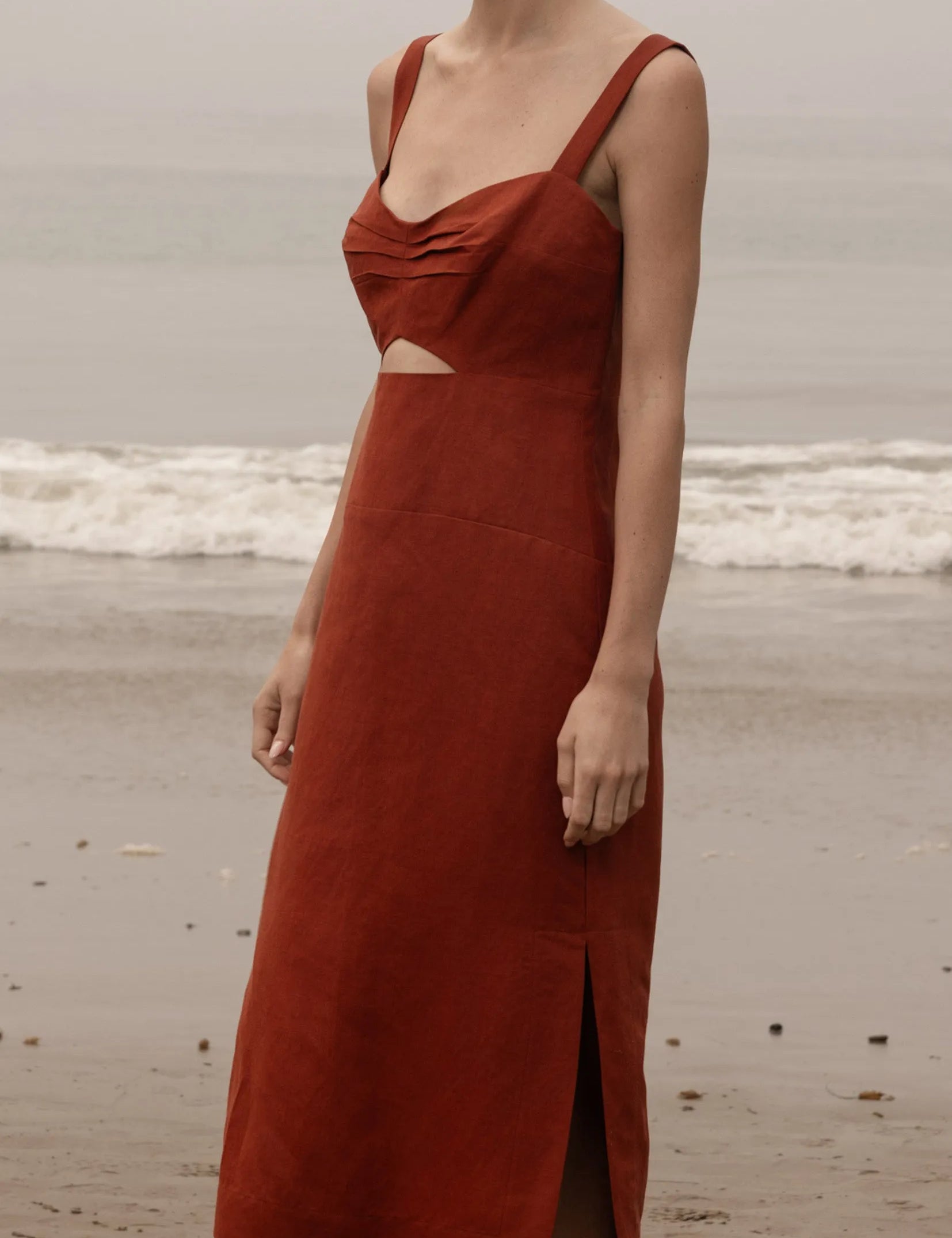 Como Dress - Sienna Silk & Hemp - Heidi Merrick