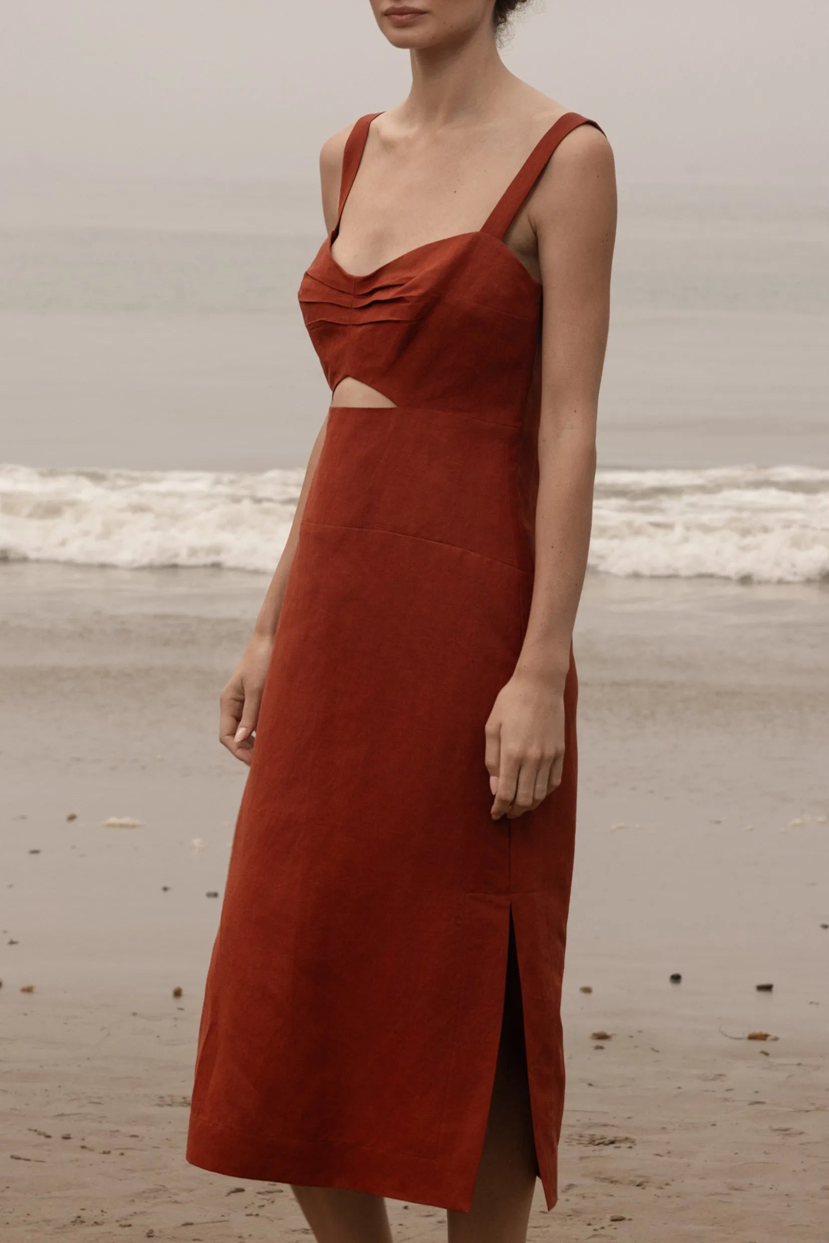 Como Dress - Sienna Silk & Hemp - Heidi Merrick