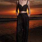 Chaplin Pant - Black Linen - Heidi Merrick