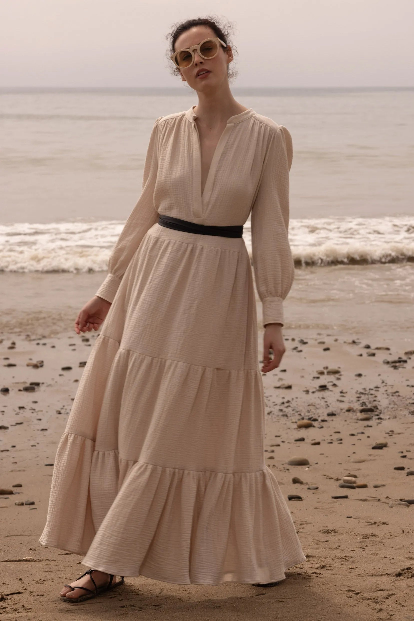 Leather Belt - Black - Heidi Merrick