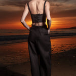 Chaplin Pant - Black Linen - Heidi Merrick