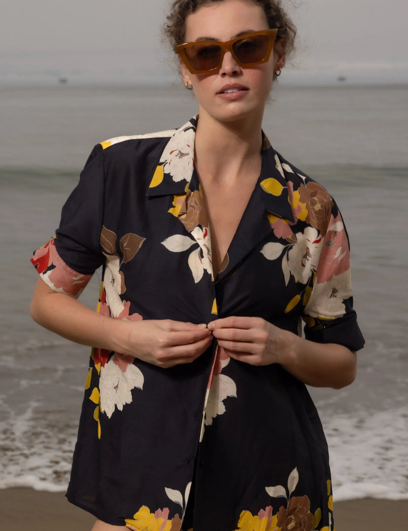 Bali Shirt - English Rose - Heidi Merrick