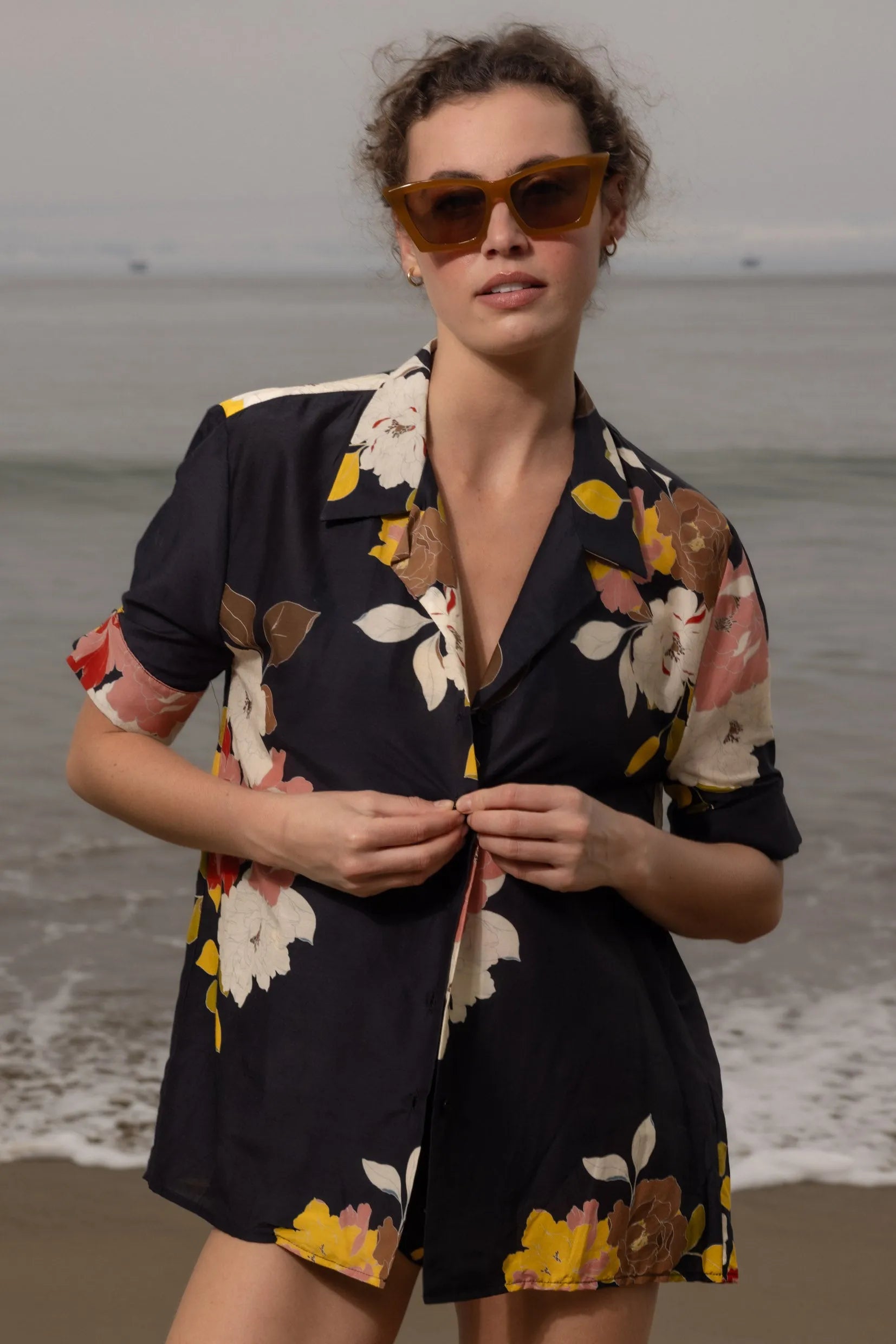 Bali Shirt - English Rose - Heidi Merrick