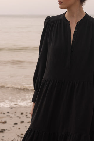 Ibiza Dress - Black Gauze - Heidi Merrick