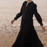 Ibiza Dress - Black Gauze - Heidi Merrick