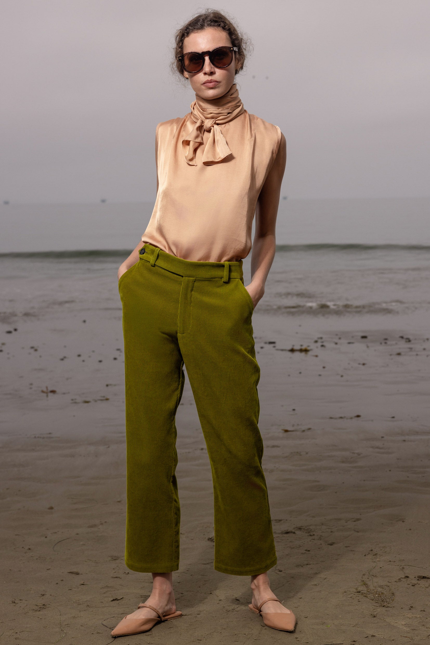 Serge Pant - Frog Corduroy - Heidi Merrick