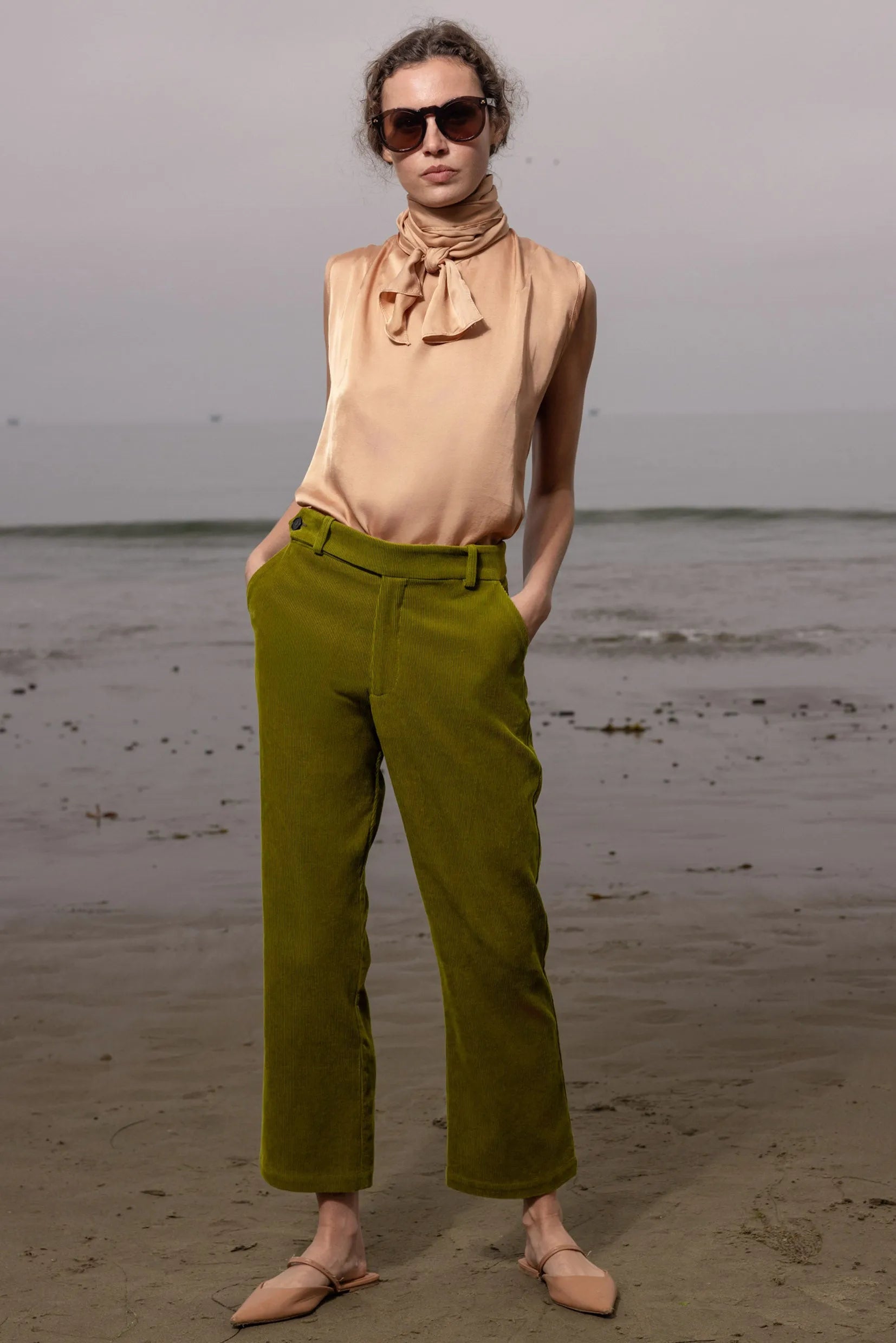 Serge Pant - Frog Corduroy - Heidi Merrick