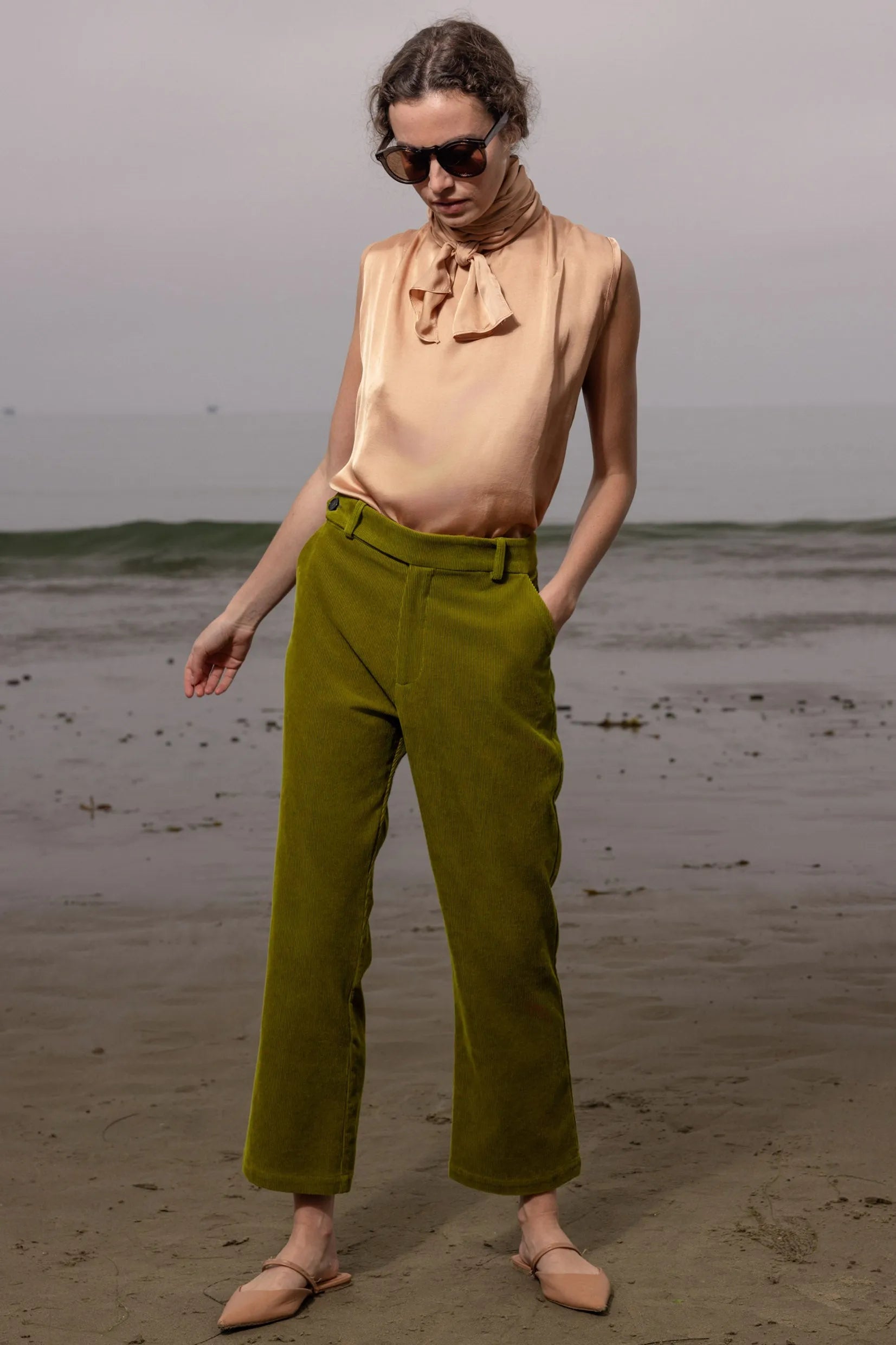 Serge Pant - Frog Corduroy - Heidi Merrick