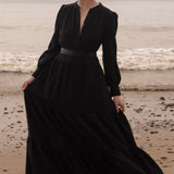 Ibiza Dress - Black Gauze - Heidi Merrick