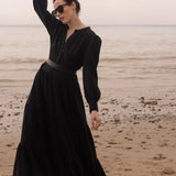 Ibiza Dress - Black Gauze - Heidi Merrick