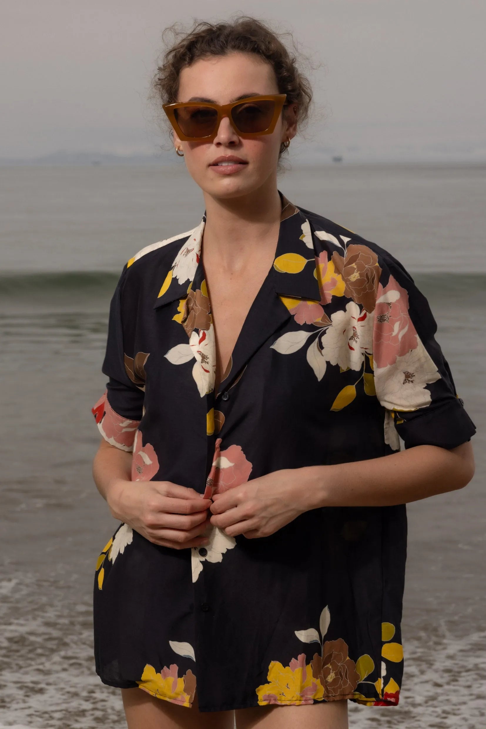 Bali Shirt - English Rose - Heidi Merrick