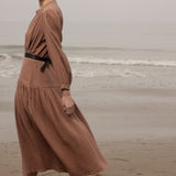 Barcelona Dress - Sable Gauze - Heidi Merrick