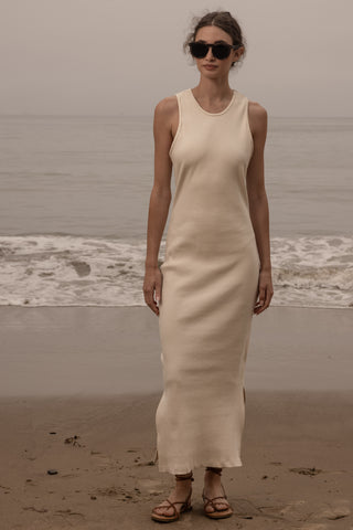 Stone Tank Dress - Ivory