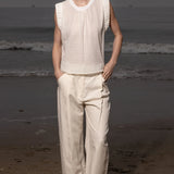 Baptise Pant - Ivory Linen - Heidi Merrick