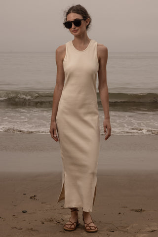 Stone Tank Dress - Ivory