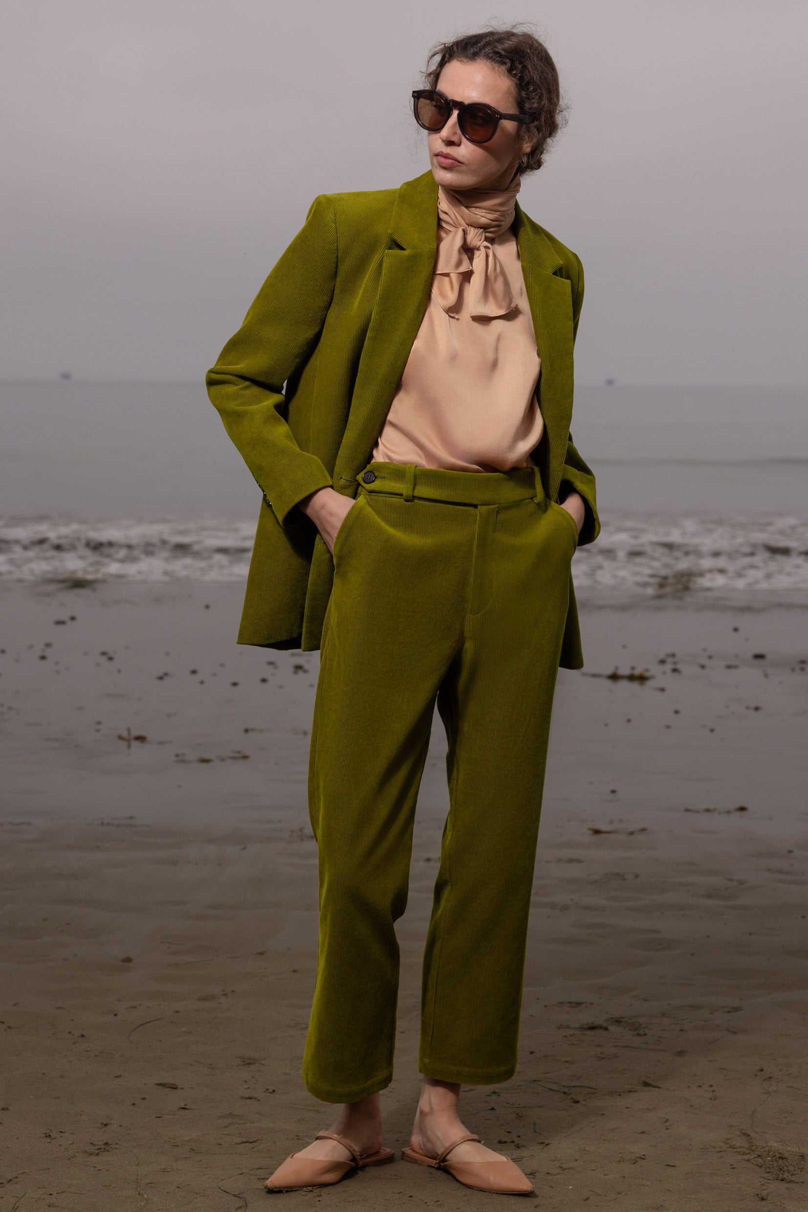 Serge Pant - Frog Corduroy - Heidi Merrick