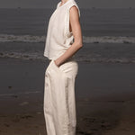 Baptise Pant - Ivory Linen - Heidi Merrick