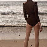Izzy Rashguard - Chocolate - Heidi Merrick