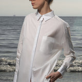 JJ Shirt - White Shirting - Heidi Merrick
