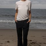 70's SRF LA Slim Tee - Navy Embroidered - Heidi Merrick