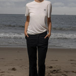 70's SRF LA Slim Tee - Navy Embroidered - Heidi Merrick