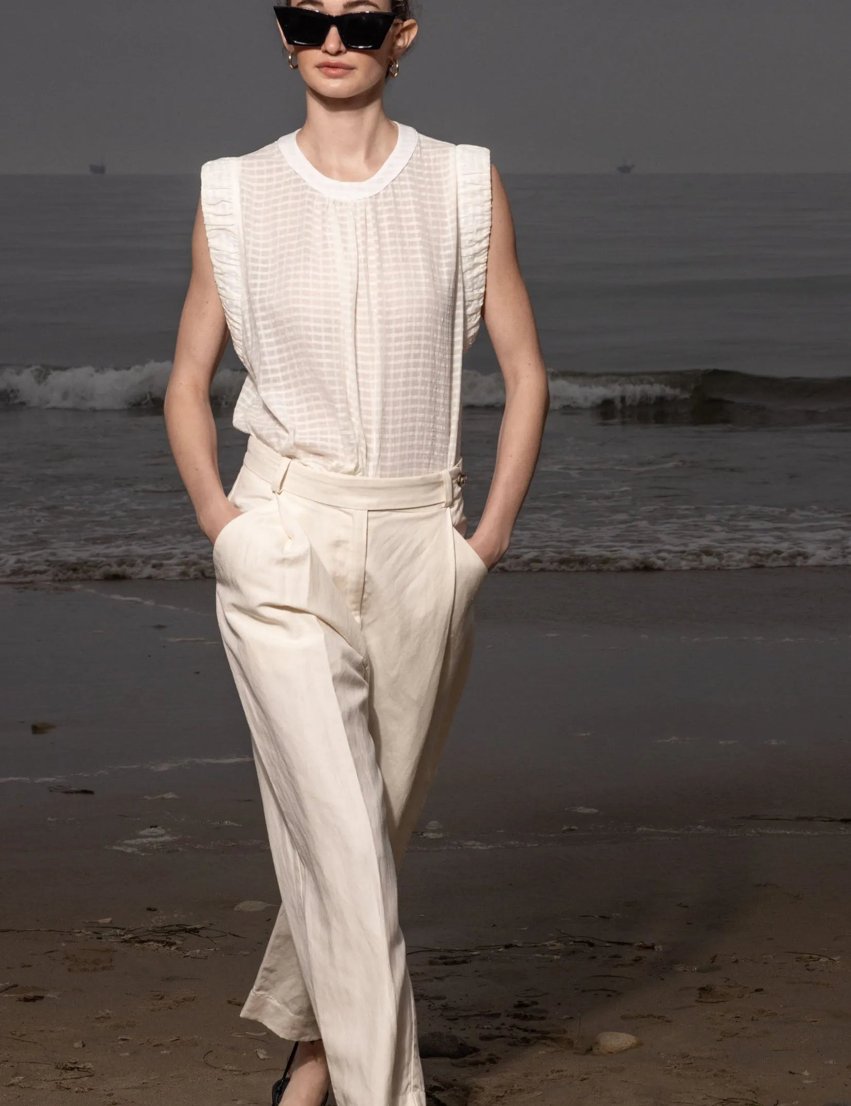 Prose Tank - Cream - Heidi Merrick