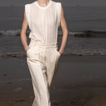 Baptise Pant - Ivory Linen - Heidi Merrick