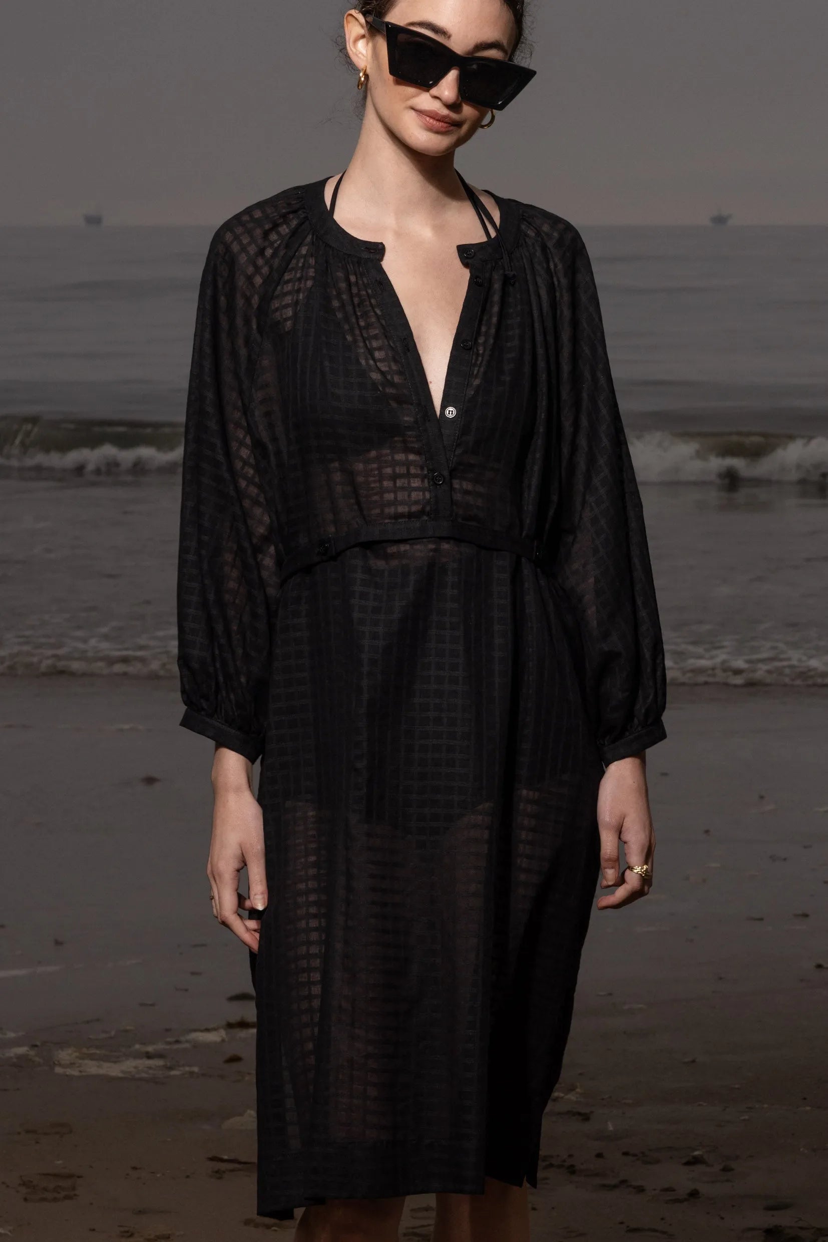 Penelope Dress - Black - Heidi Merrick