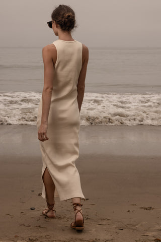 Stone Tank Dress - Ivory