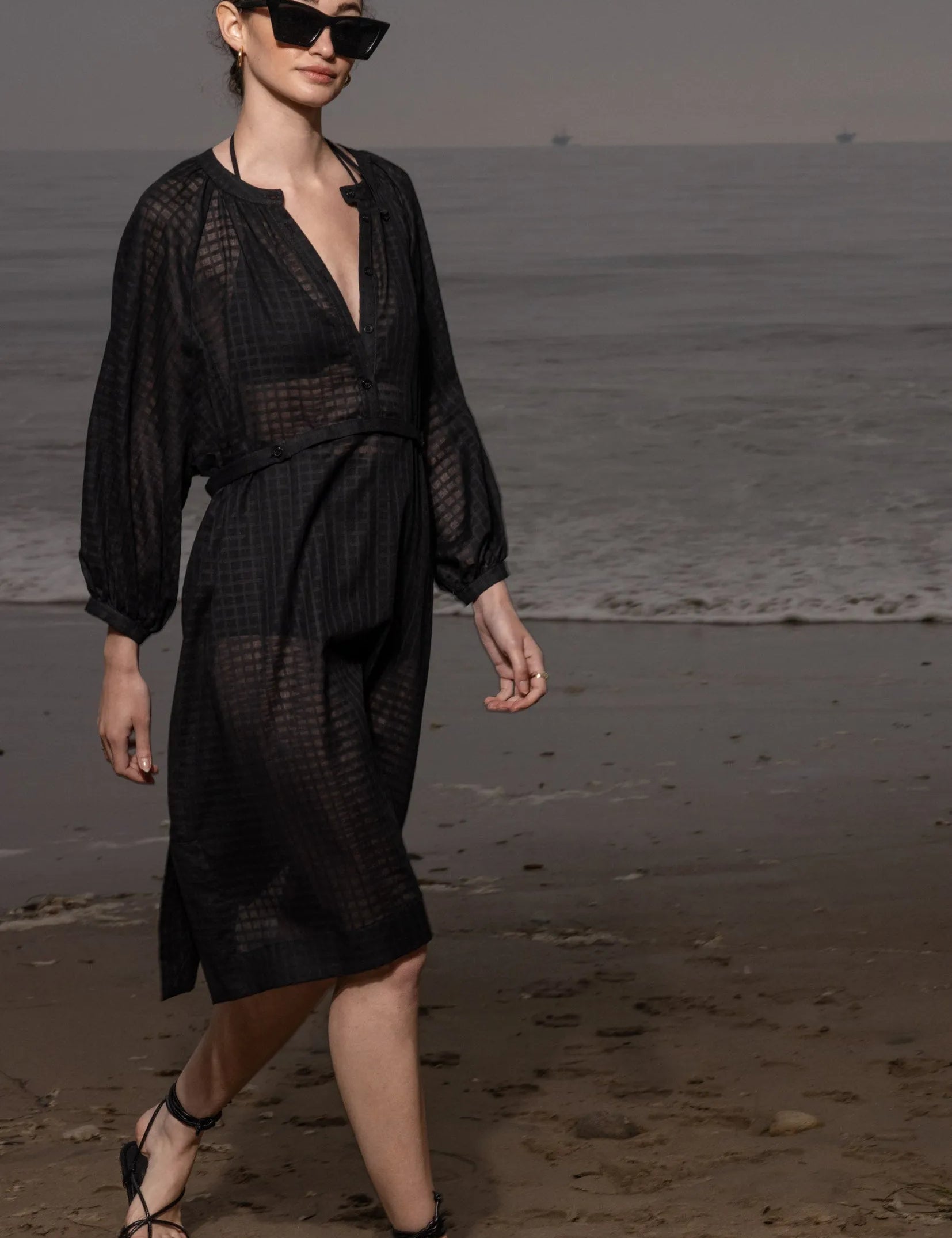 Penelope Dress - Black - Heidi Merrick