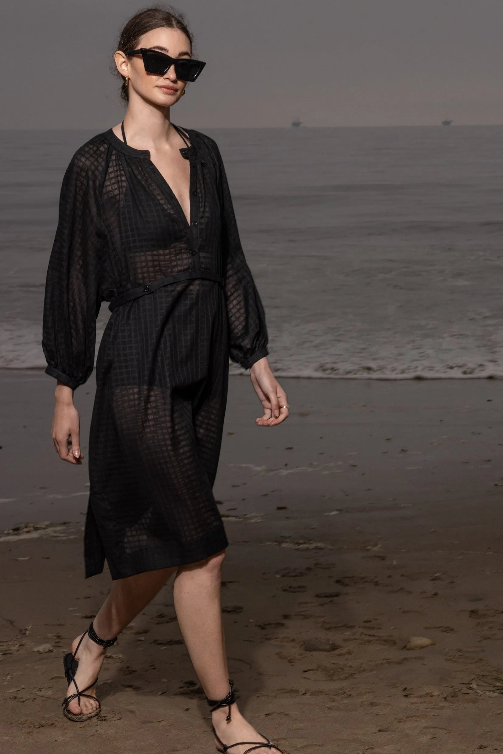 Penelope Dress - Black - Heidi Merrick