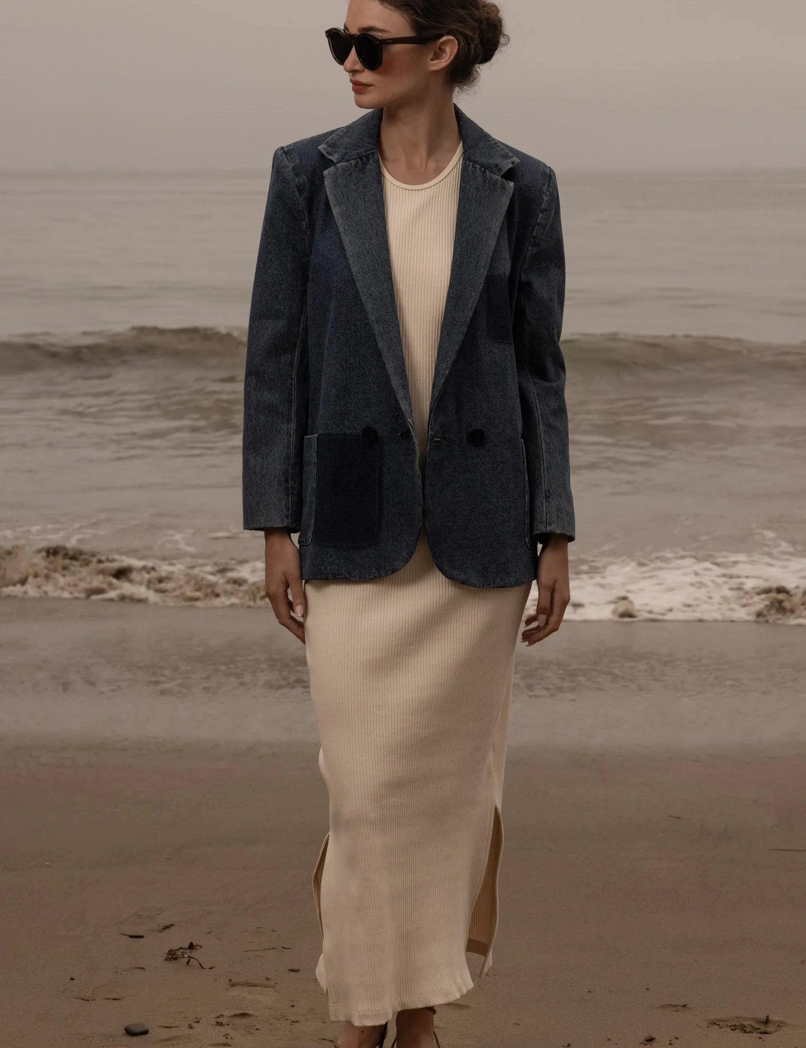 Neil Blazer - Denim - Heidi Merrick