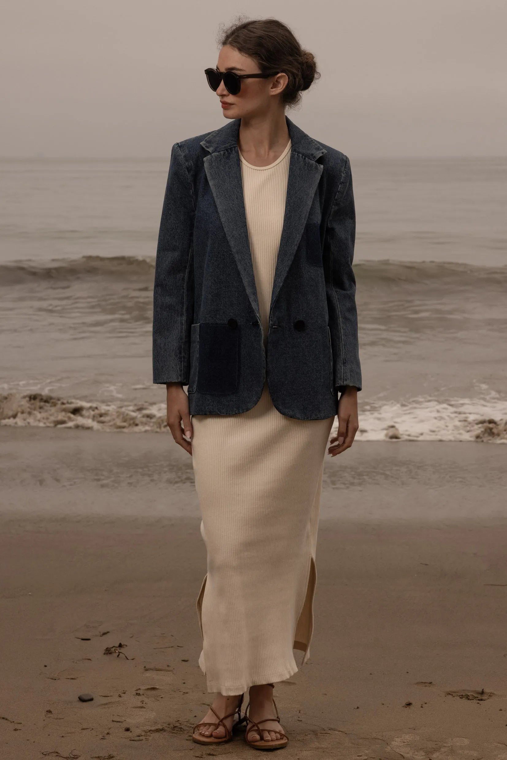 Neil Blazer - Denim - Heidi Merrick