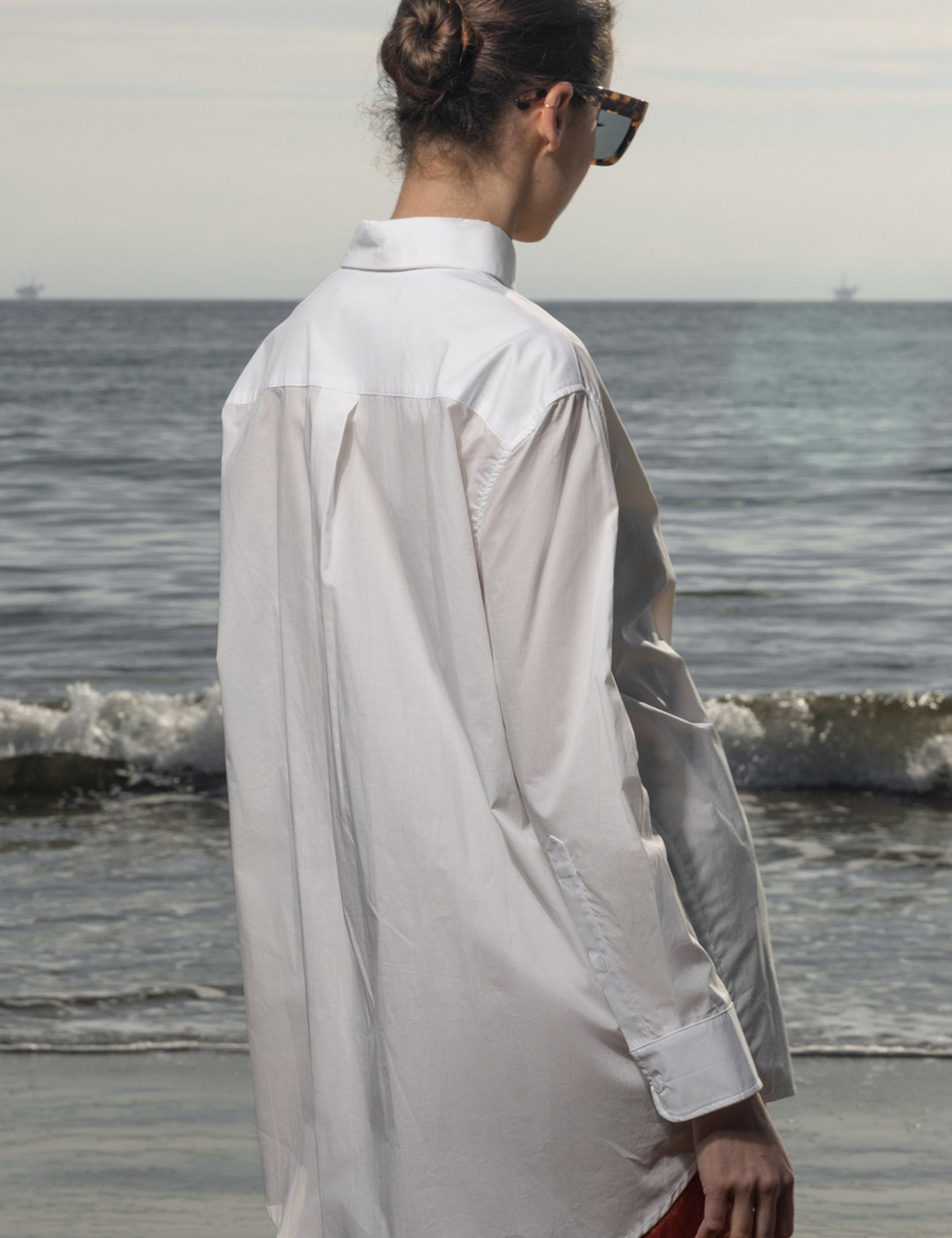 JJ Shirt - White Shirting - Heidi Merrick