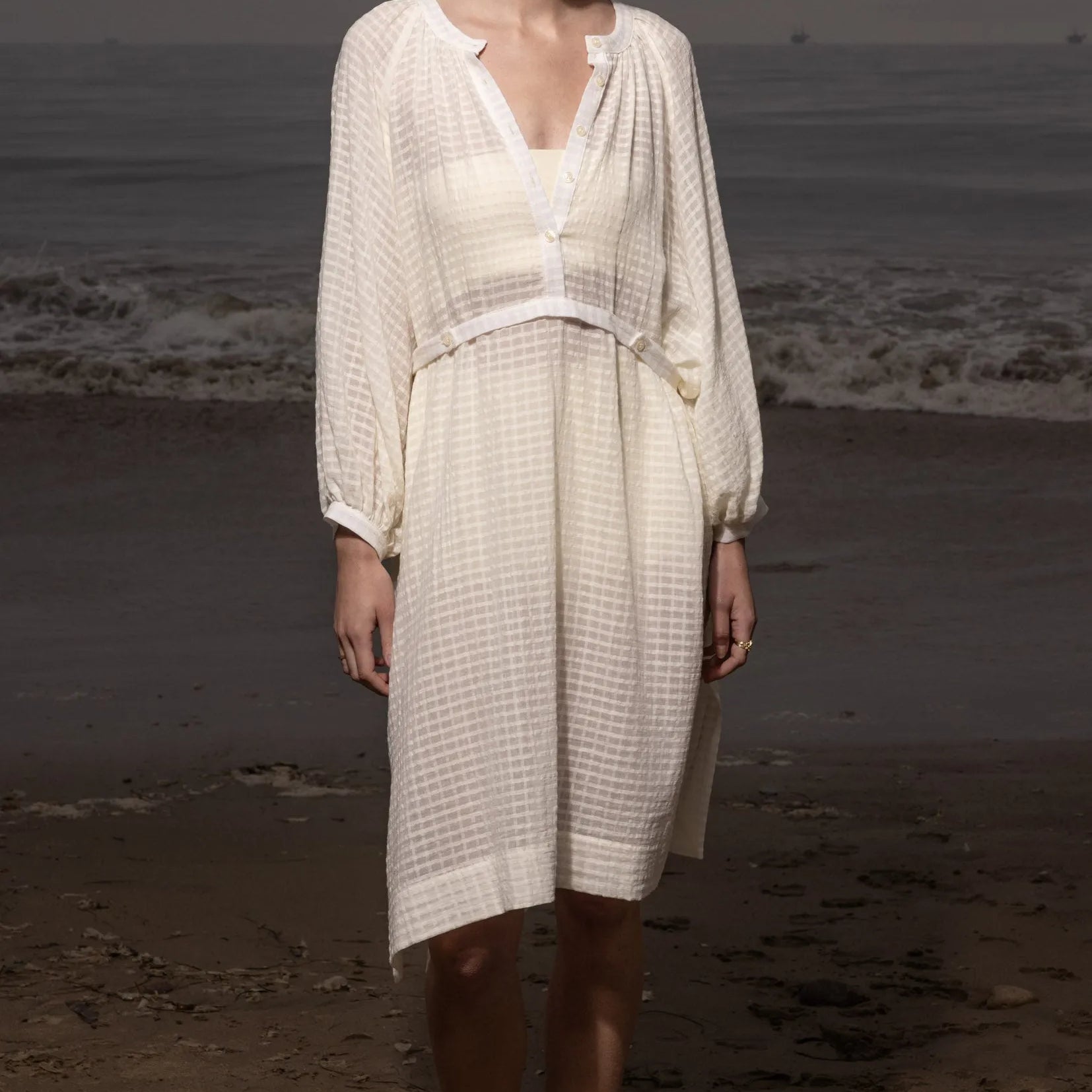 Penelope Dress - Cream - Heidi Merrick