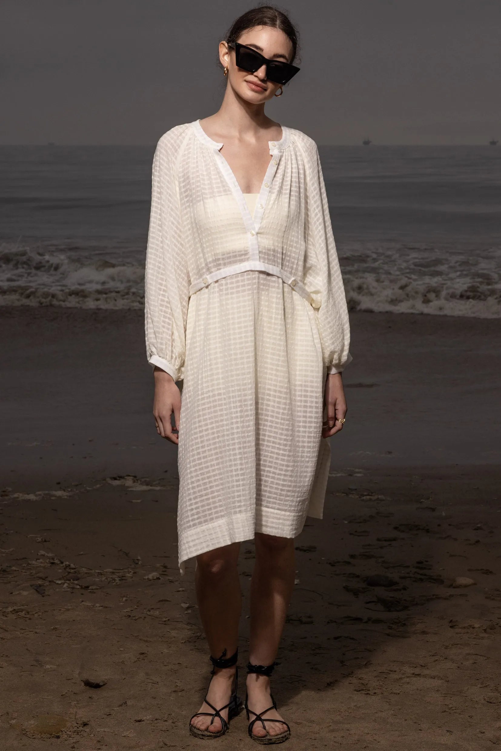 Penelope Dress - Cream - Heidi Merrick