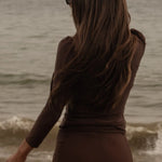 Izzy Rashguard - Chocolate - Heidi Merrick