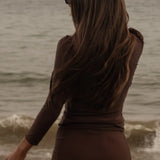 Izzy Rashguard - Chocolate - Heidi Merrick