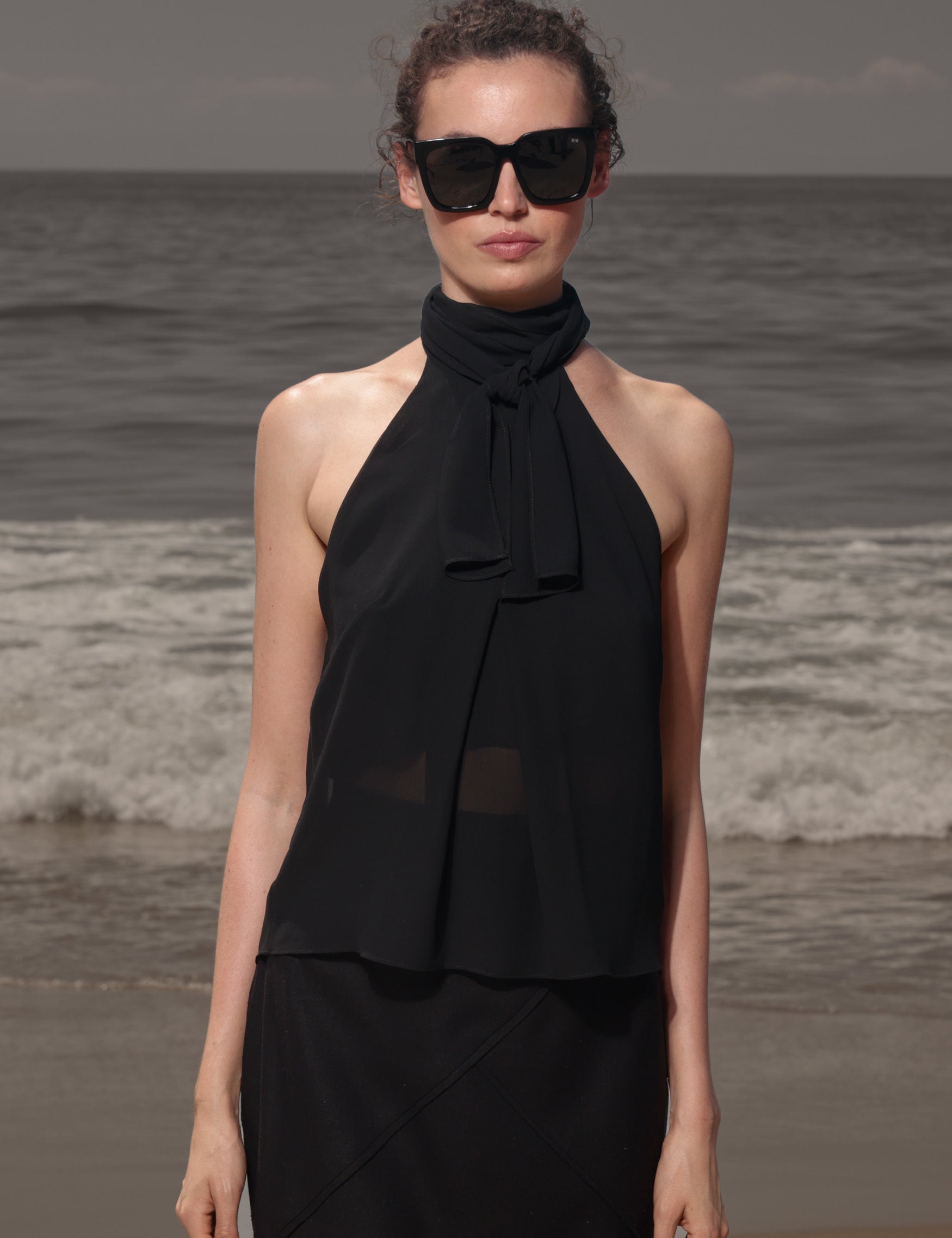 Nysa Top - Noir - Heidi Merrick