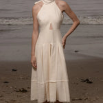 Ginger Dress - Ivory Linen - Heidi Merrick