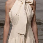 Ginger Dress - Ivory Linen - Heidi Merrick