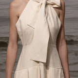 Ginger Dress - Ivory Linen - Heidi Merrick
