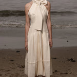 Ginger Dress - Ivory Linen - Heidi Merrick