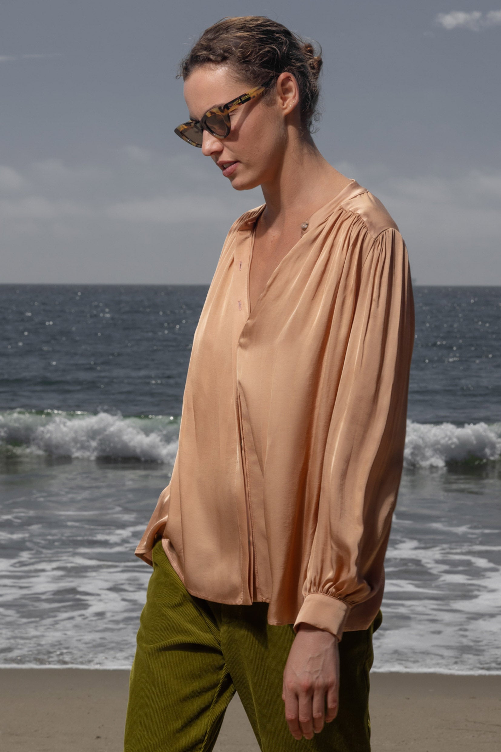 Farah Blouse - Toast - Heidi Merrick