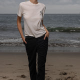 70's SRF LA Slim Tee - Navy Embroidered - Heidi Merrick