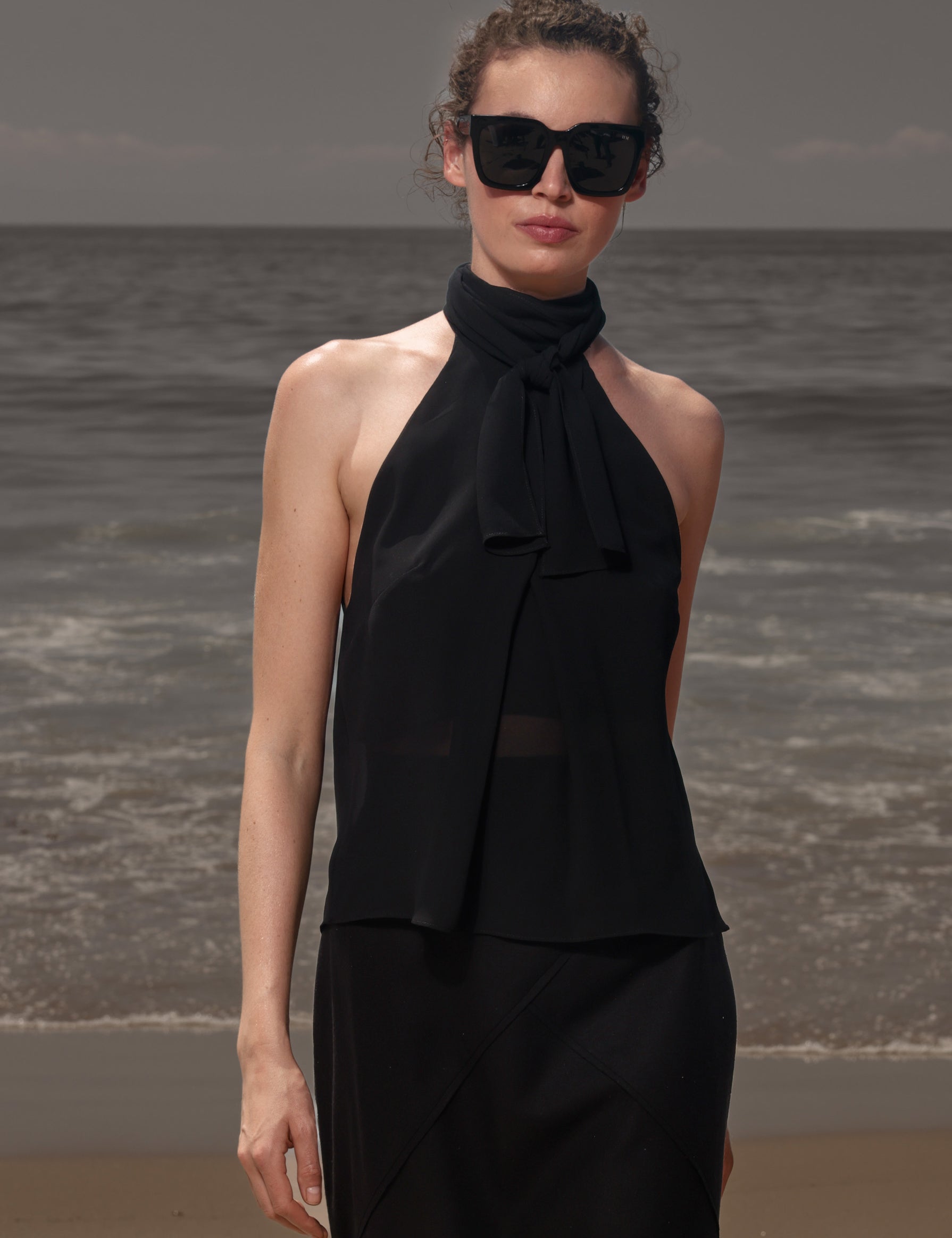 Nysa Top - Noir - Heidi Merrick