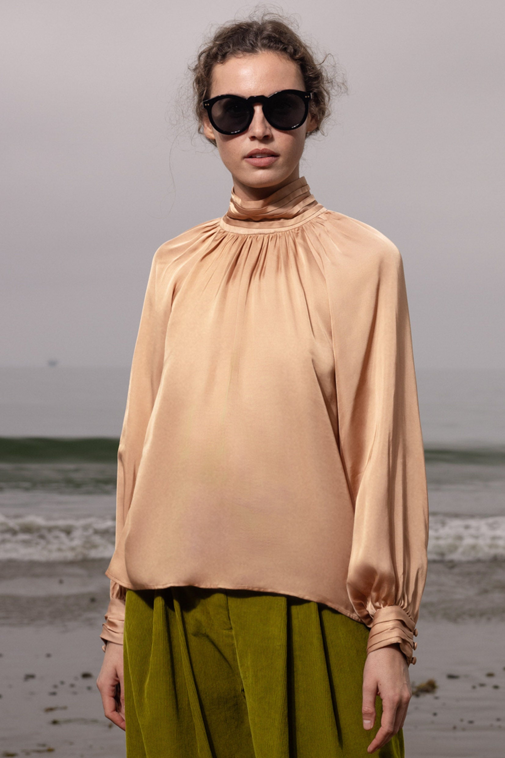 Letter Blouse - Toast - Heidi Merrick