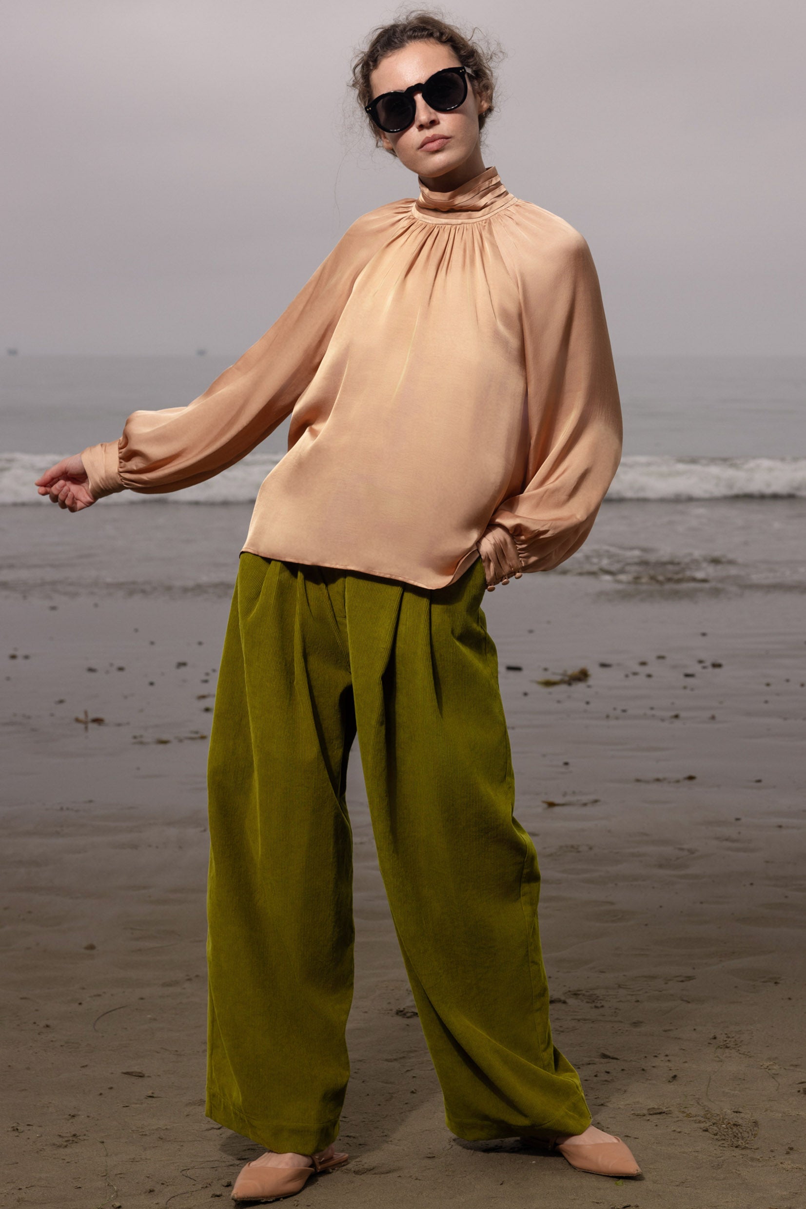 Letter Blouse - Toast - Heidi Merrick