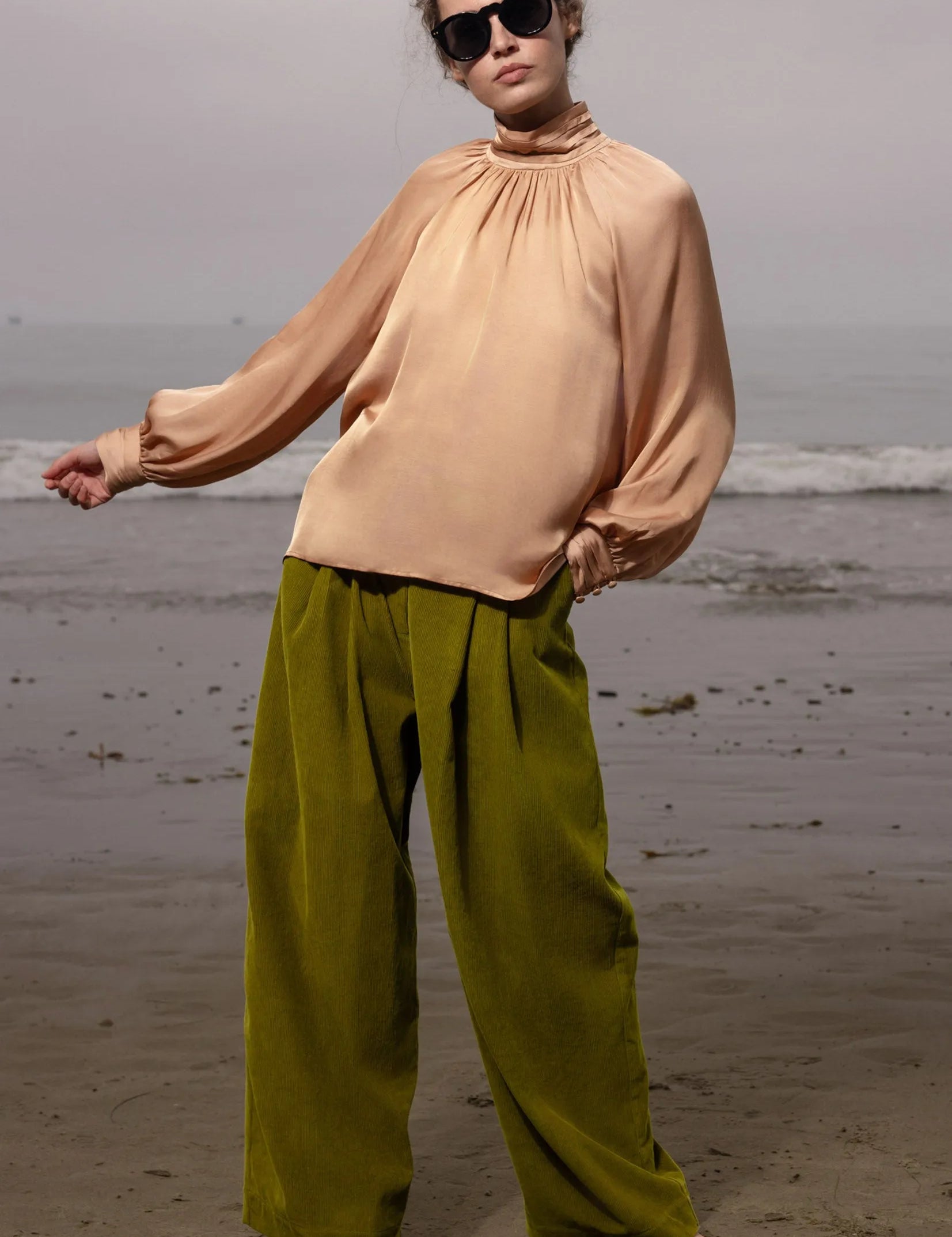 Letter Blouse - Toast - Heidi Merrick